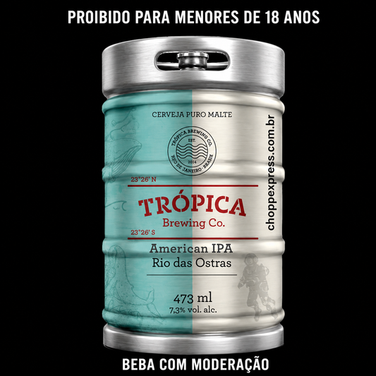American IPA - Chopp Trópica Rio das Ostras.